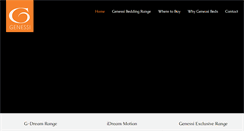 Desktop Screenshot of genessibeds.co.za